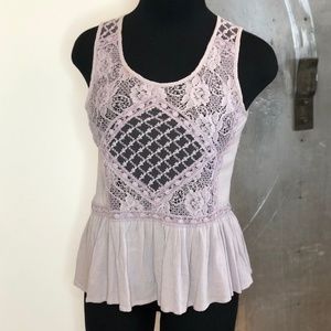 lilac lacy tank